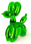 'Balloon Dog - Green' - card pack (5)