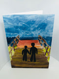 'Walking' - Greeting Card